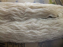 手紡ぎの綿糸