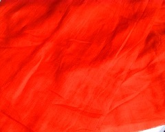 紅絹、羽二重の紅花染め